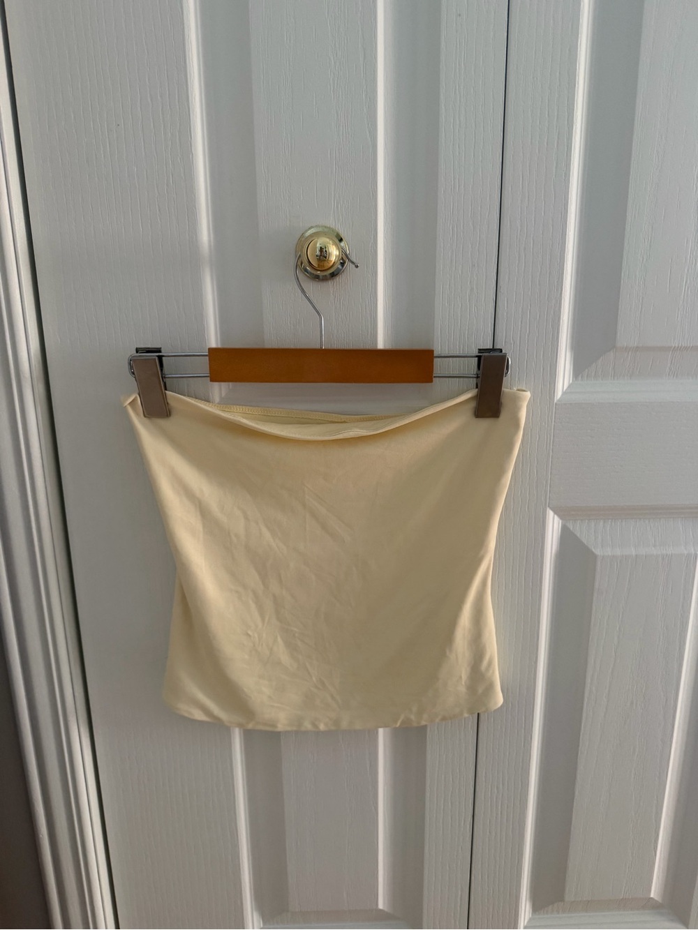 Women’s Yellow Strapless Tube Camisole
